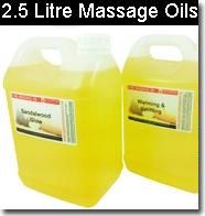 2500ml (2.5 litre) Massage Oils