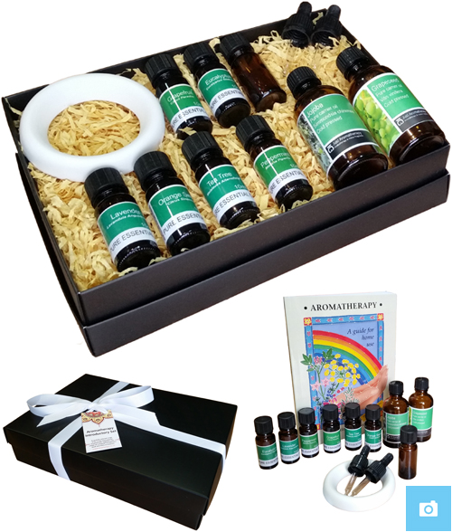 Aromatherapy Introductory Gift Set B (With A Matt Black Gift Box) SAVE OVER 3.00!