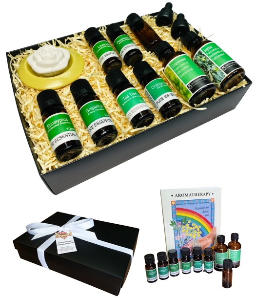 Aromatherapy Introductory Gift Set A (With A Matt Black Gift Box) SAVE OVER 3.00!