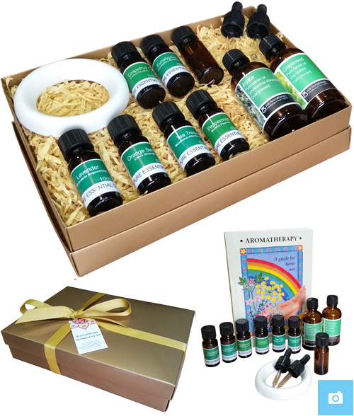 Aromatherapy Gift Set - Essential Oils Sets - With A Gold Gift Box
