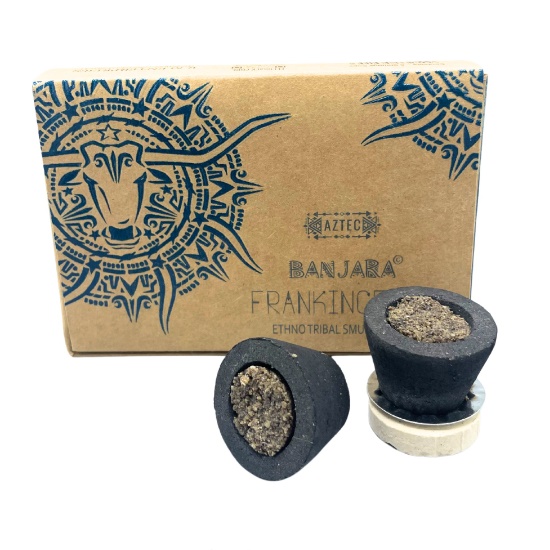 Box of 6 - Banjara Resin Incense Cups - Frankincense