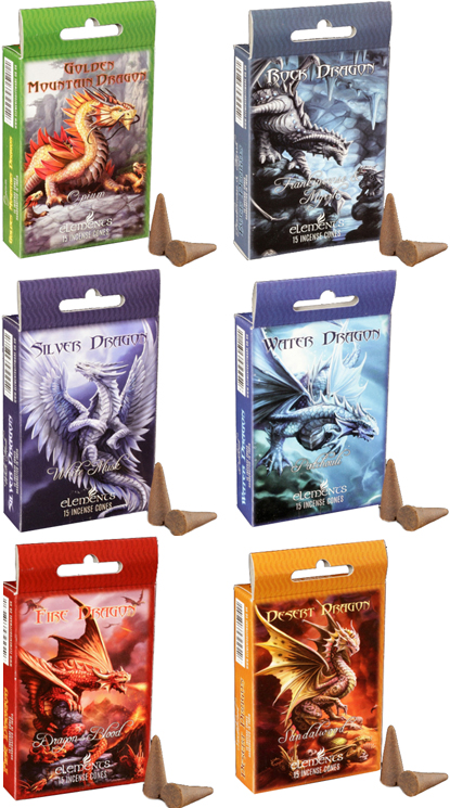 Six Packs of Age of Dragons Incense Cones 