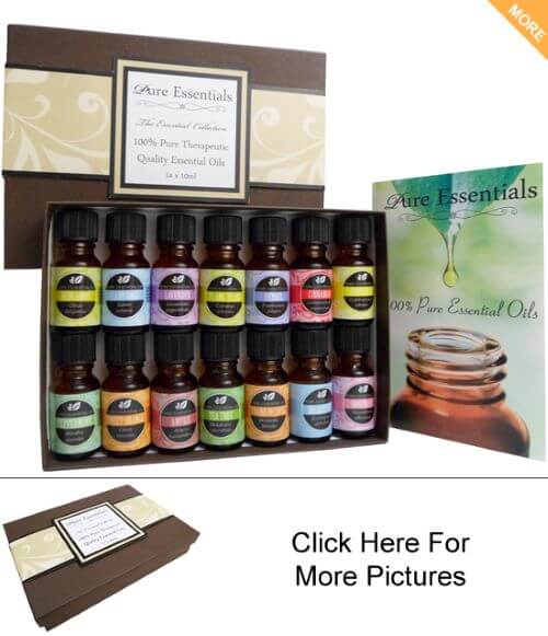 Essential Oils Set - Aromatherapy Oil Set - Brown Gift Box