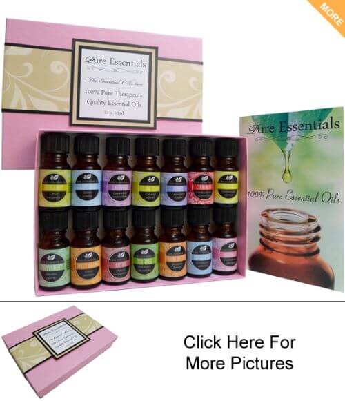 Essential Oils Set - Aromatherapy Oil Set - Pink Gift Box