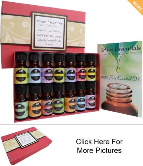 Essential Oils Set - Aromatherapy Oil Set - Red Gift Box