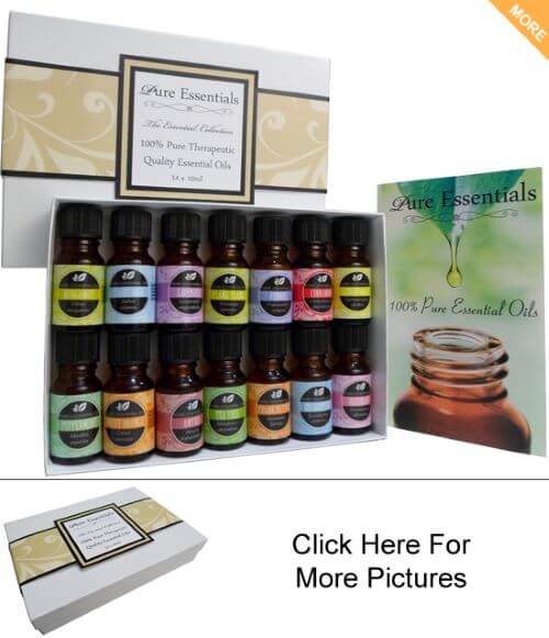 Essential Oils Set - Aromatherapy Oil Set - White Swirl Gift Box