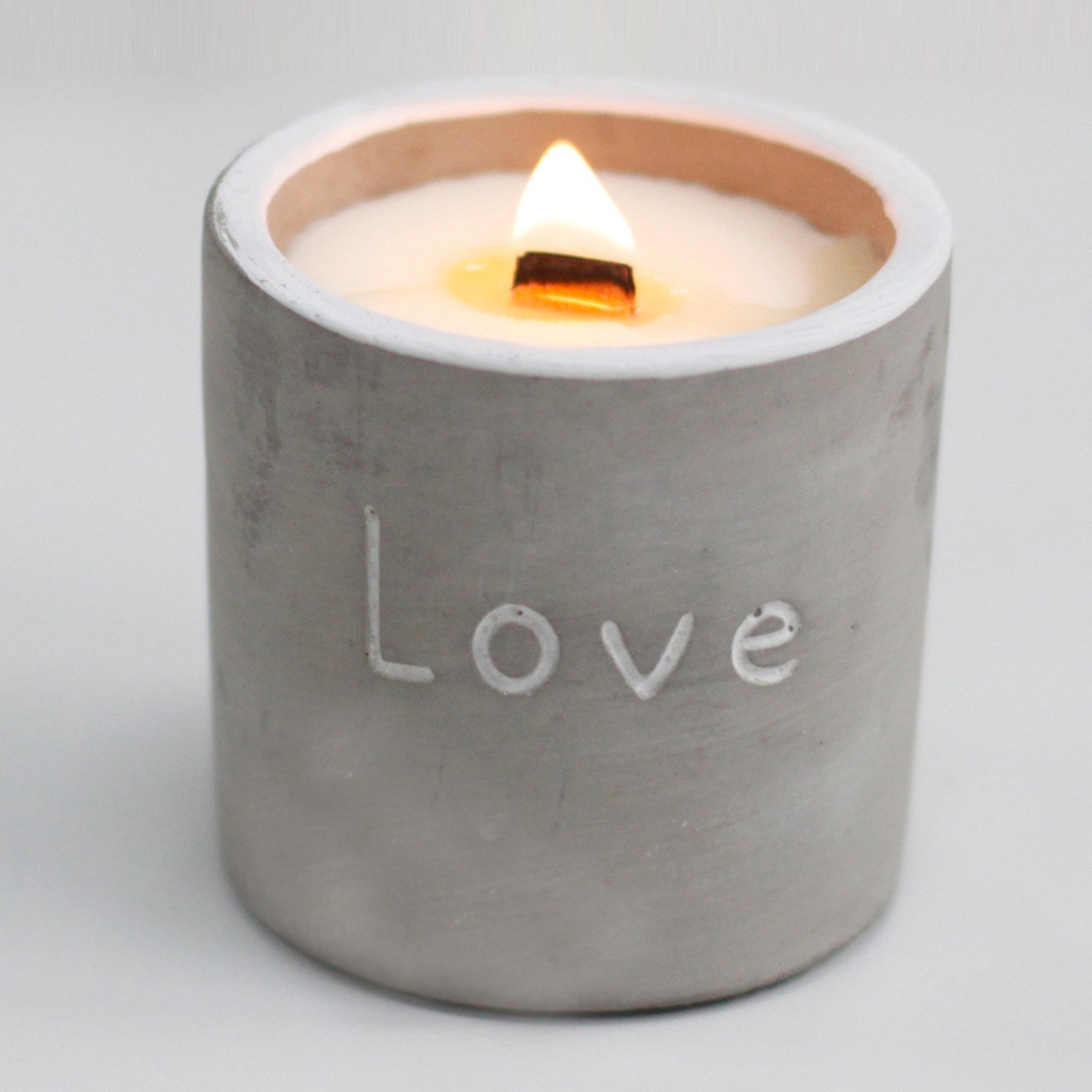 Wood Wick Soy Candle - Love - Purple Fig & Casis Scented