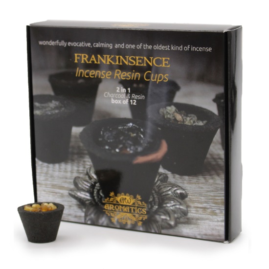 Frankincense Resin Incense Cups - Box of 12