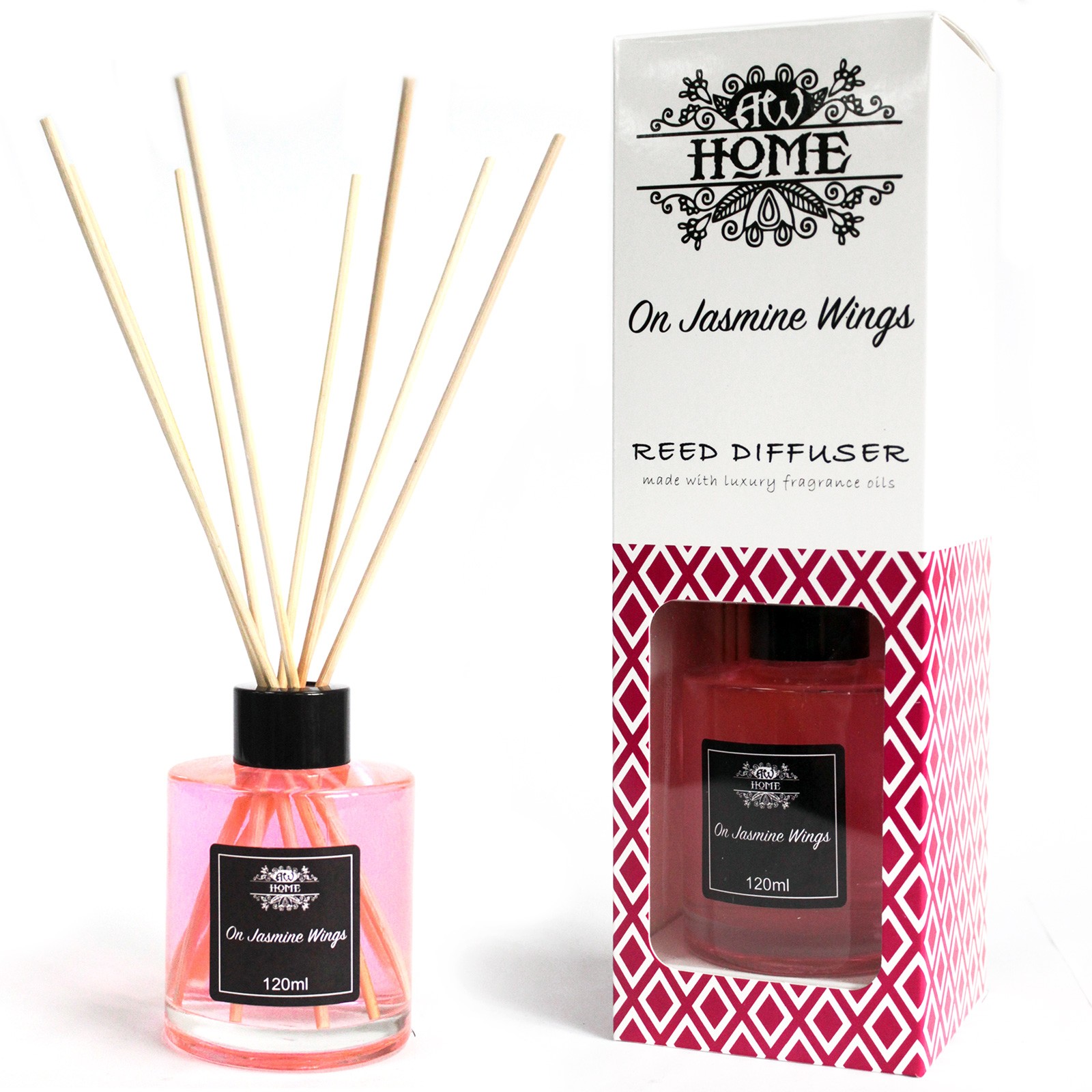 On Jasmine Wings - Home Fragrance Reed Diffuser - 120ml With Reeds