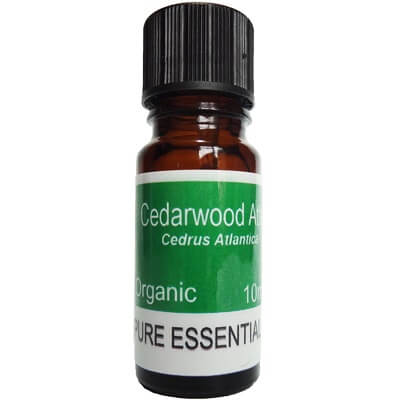 Organic Cedarwood Atlas Essential Oil 10ml - Cedrus Atlantica Oil