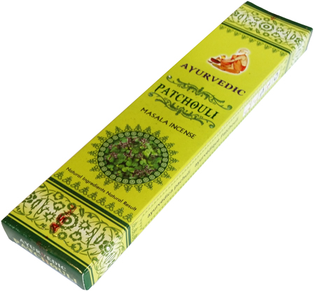 Patchouli Ayurvedic Masala Incense Sticks - Pack of 15 Premium Sticks