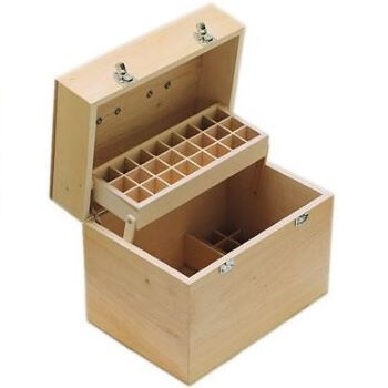 Practitioners Wooden Aromatherapy Box 
