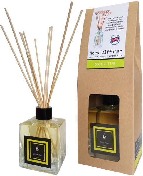 Coco Butter Home Fragrance Reed Diffuser - 200ml With Reeds