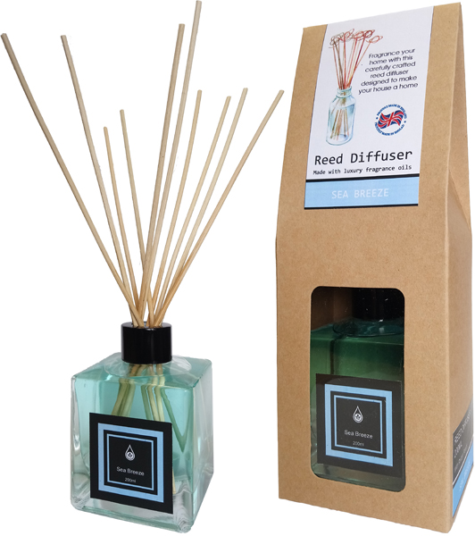 Sea Breeze Home Fragrance Reed Diffuser - 200ml With Reeds
