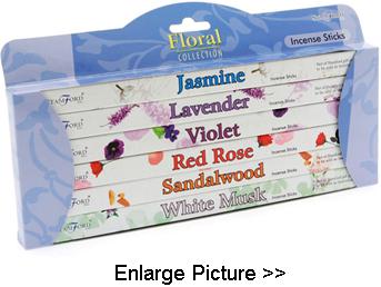 Stamford Incense Sticks 6 Pack Gift Set - Floral  