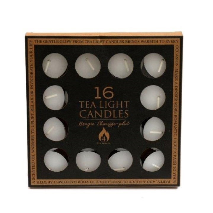 Tea light Candles 4hr - Pack of 16