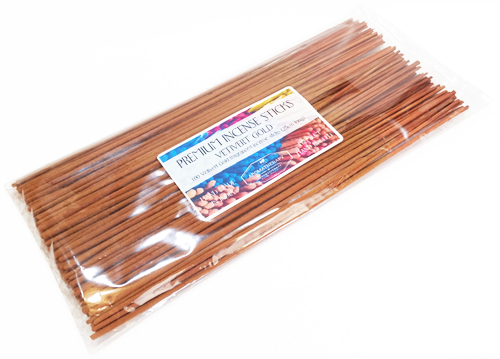 Pack of 100 Incense Sticks - Vetivert Gold