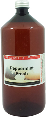 Peppermint Fresh Massage Oil - 1 Litre (1000ml)