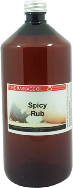 Spicy Rub Massage Oil - 1 Litre (1000ml)