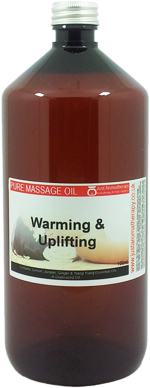 Warming & Uplifting Massage Oil - 1 Litre (1000ml)