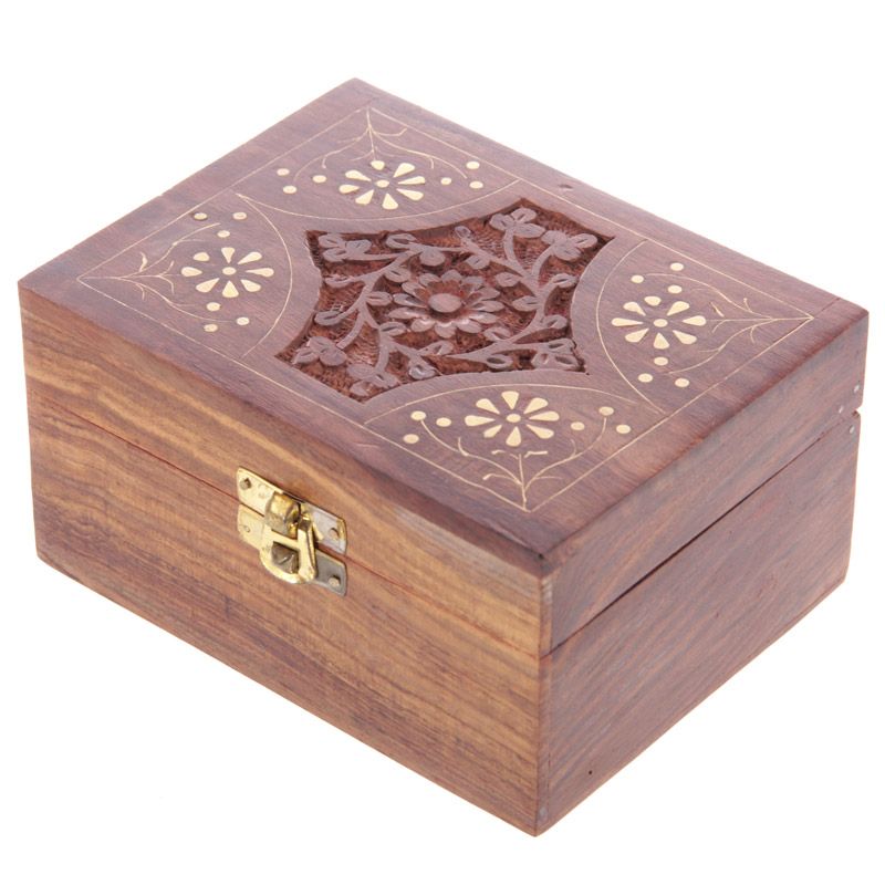 Sheesham Wood Essential Oil Box (Holds 12 Bottles)