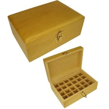 24 Bottle Wooden Aromatherapy Box