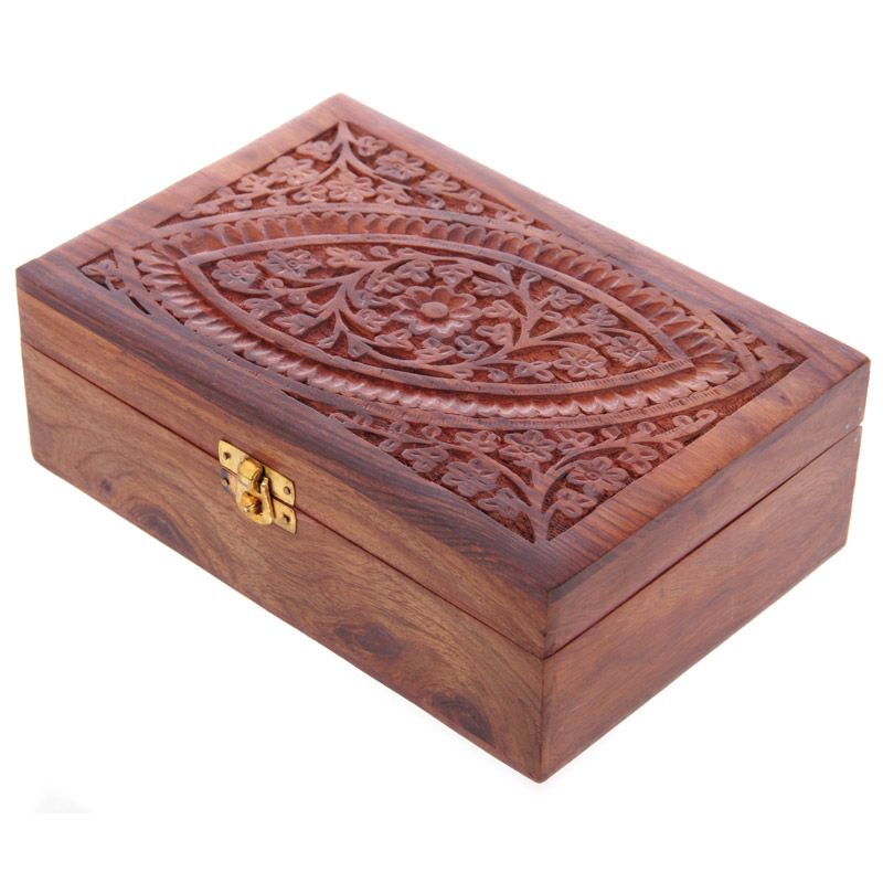 Sheesham Wood Essential Oil Box (Holds 24 Bottles)