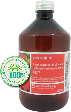 Geranium Organic Floral Water - 500ml.