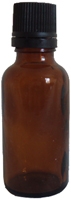 (x50) Pack of 50ml Amber Glass Bottle with Dropper Cap 