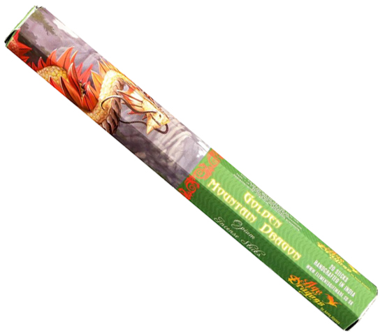 Golden Mountain Dragon Incense Sticks by Anne Stokes (Opium)