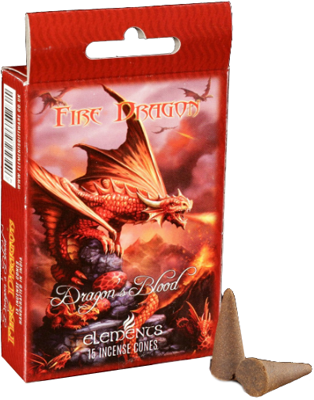 Fire Dragon Incense Cones by Anne Stokes
