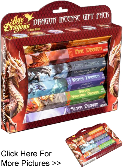 Pack Of 6 Anne Stokes Age Of Dragons Incense Sticks Gift Pack
