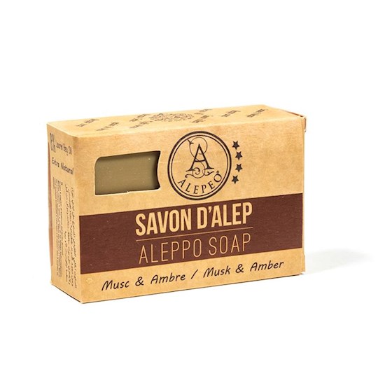 Aleppo soap musk and amber (100 g Soap Bar)