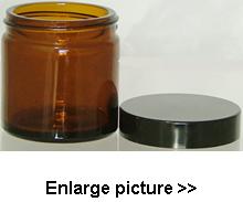 60ml Amber Glass Jar & Lid 