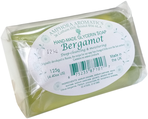 Bergamot Clear Vegetable Glycerin Soap - 125g