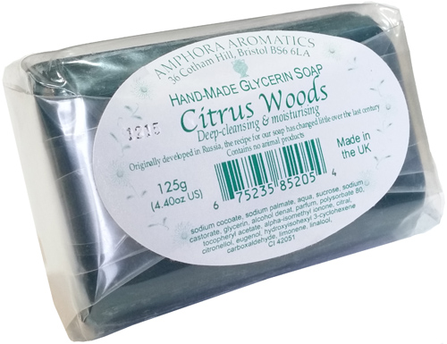 Citrus Woods Clear Glycerine Soap - 125g