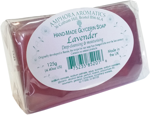 Lavender Clear Glycerine Soap - 125g
