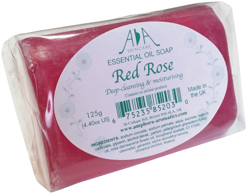 Red Rose Clear Glycerine Soap - 125g