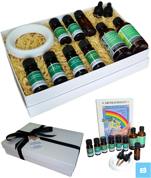 Aromatherapy Introductory Gft Set B (With A Gloss White Gift Box) SAVE OVER £3.00!