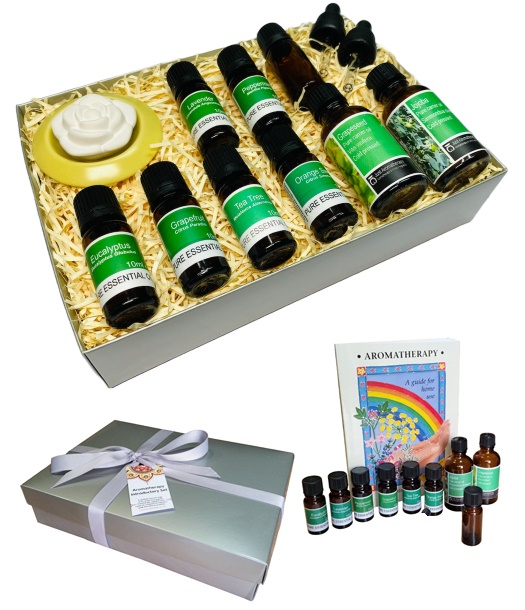Aromatherapy Introductory Gift Set A (With A Silver Gift Box) SAVE OVER £3.00!