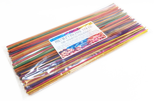 Pack of 100 Incense Sticks - Assorted
