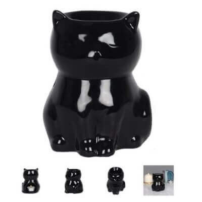 Black Cat Ceramic Aroma Oil Burner