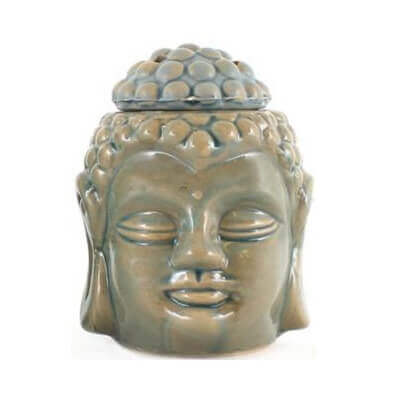 Buddha Face Candle and Oil Burner