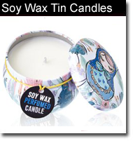 Soy Wax Art Tin Candles - 120g