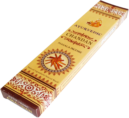 Chandan Ayurvedic Masala Incense Sticks - Pack of 15 Premium Sticks