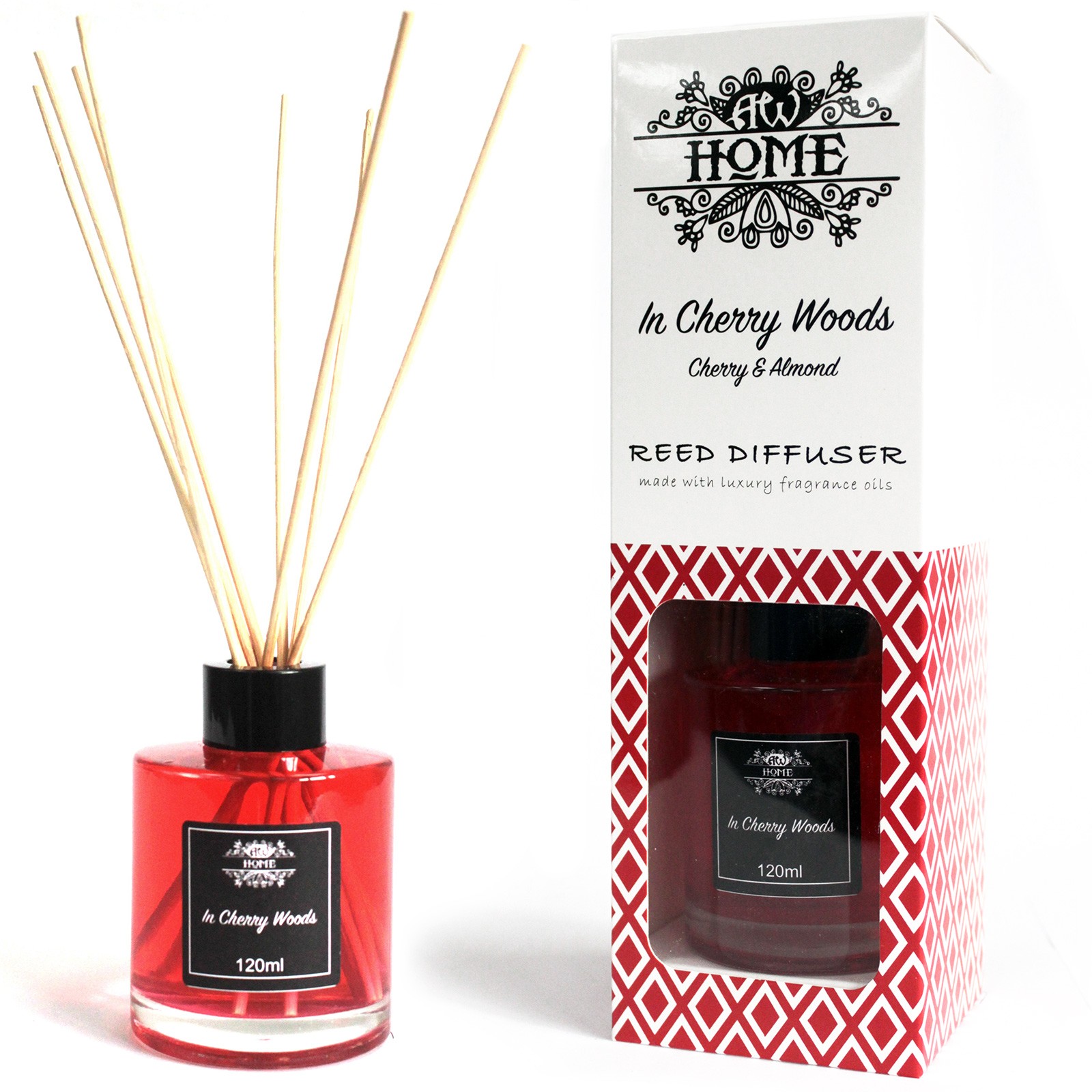 In Cherry Woods - Home Fragrance Reed Diffuser - 120ml With Reeds
