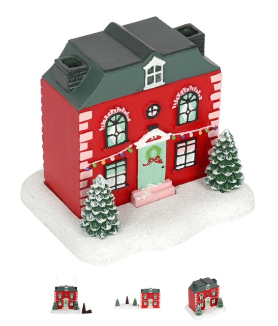 Christmas House Incense Cone Burner 