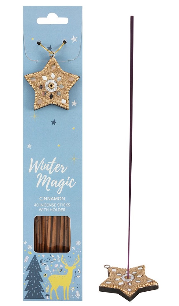 Cinnamon Christmas Incense Sticks With Holder
