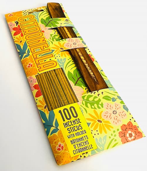 100 x Citronella Incense Sticks With Wooden Holder
