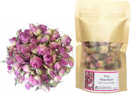 Whole Pink Rose Buds - 25g